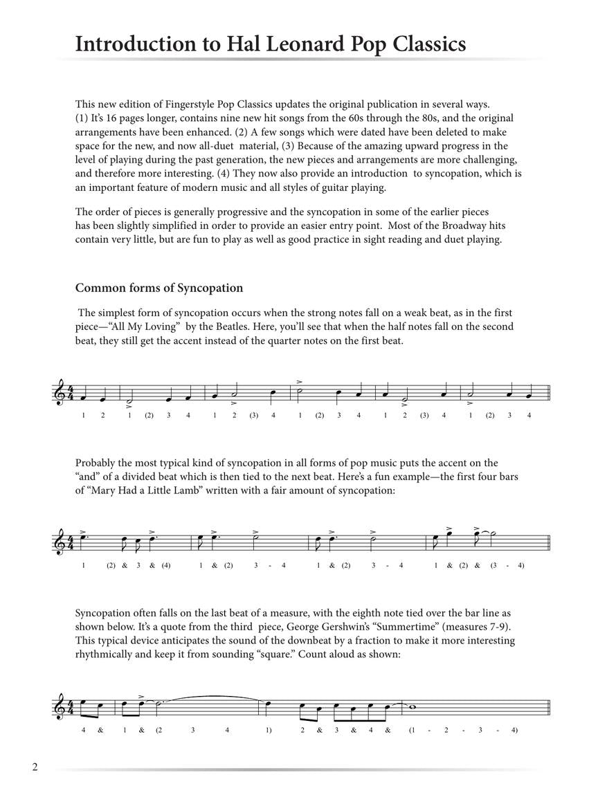 Pop Classics for Fingerstyle Guitar – 2nd Edition