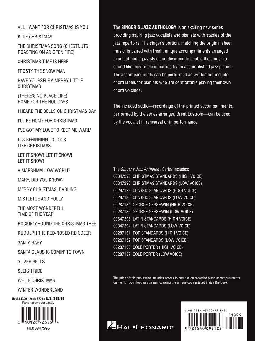 Christmas Standards Singer's Jazz Anthology – High Voice