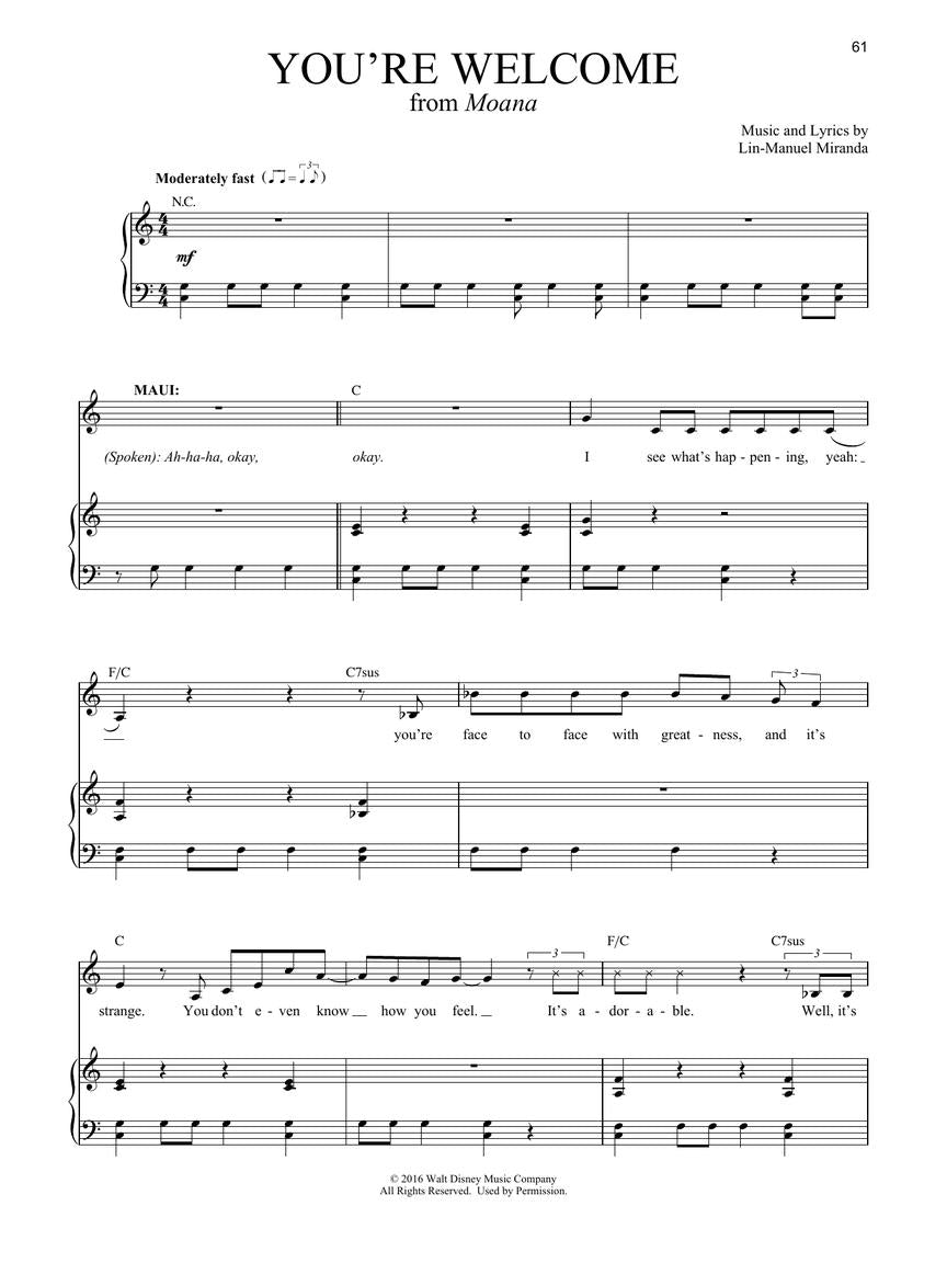 Disney Songs of the 2010s: Tenor or Baritone