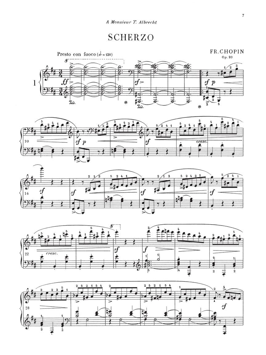 Chopin Scherzos Paderewski Edition