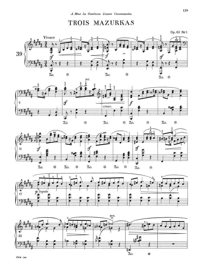 Chopin: Mazurkas Paderewski