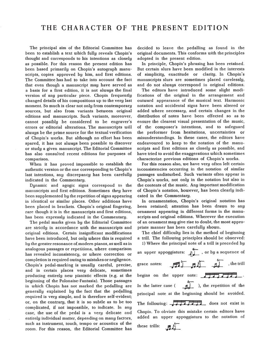 Chopin Fantasia, Berceuse, Barcarolle