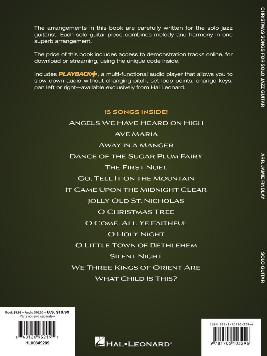 Christmas Songs for Solo Jazz Guitar