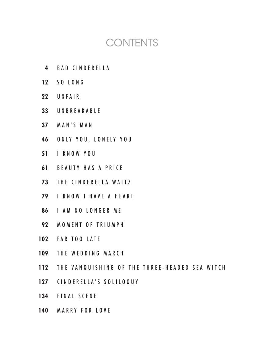 Cinderella Piano Vocal Selections