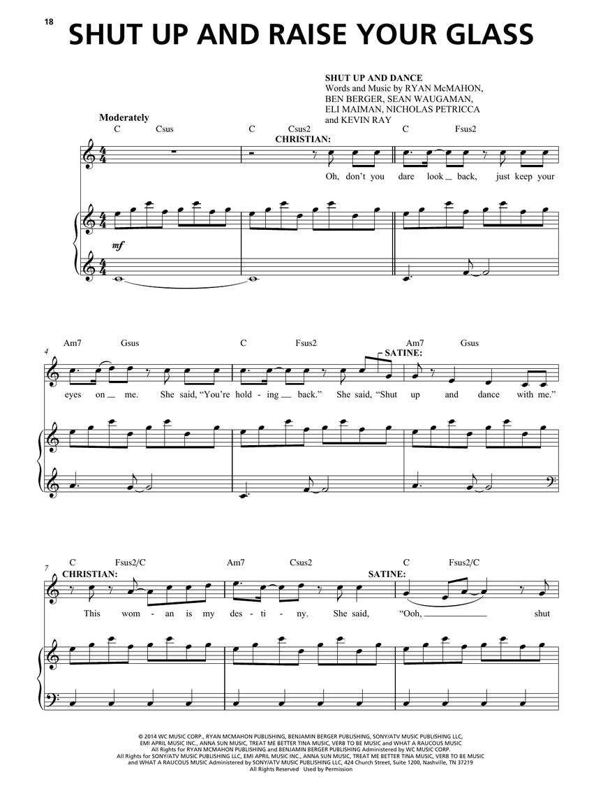 Moulin Rouge! The Musical Vocal Selections