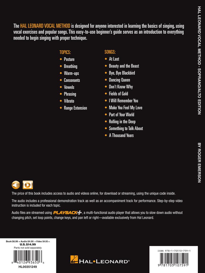 Hal Leonard Vocal Method Soprano/Alto Edition