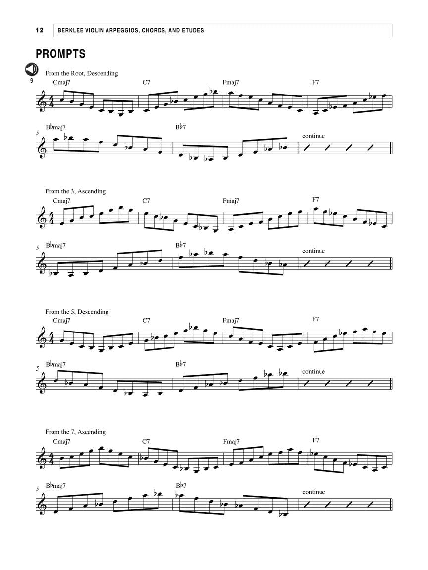 Berklee Violin Arpeggios, Chords, and Etudes