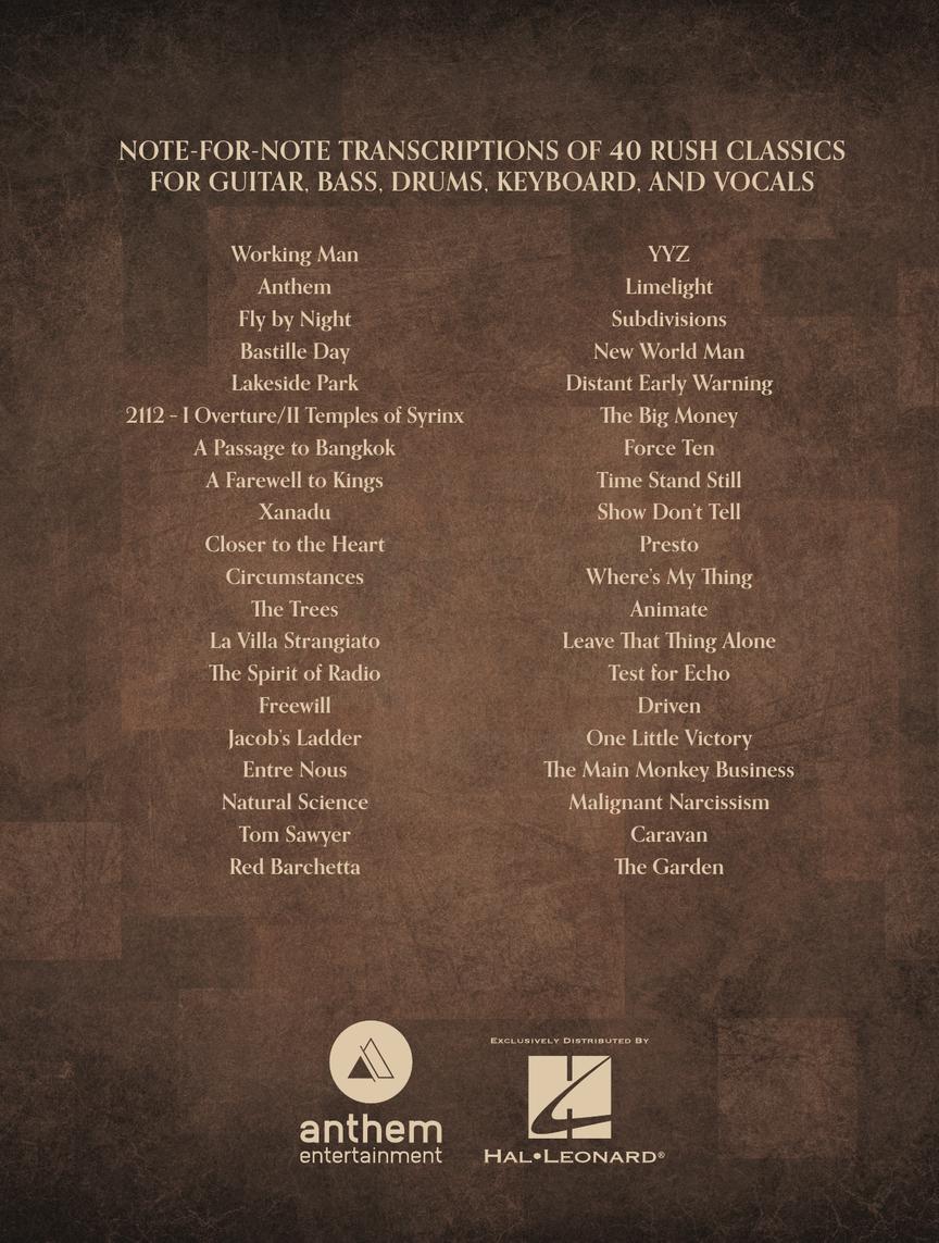 Rush – The Complete Scores