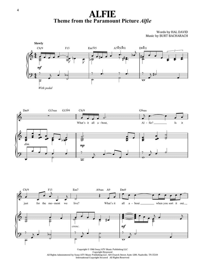 Singer's Anthology of Movie Songs Men's Edition