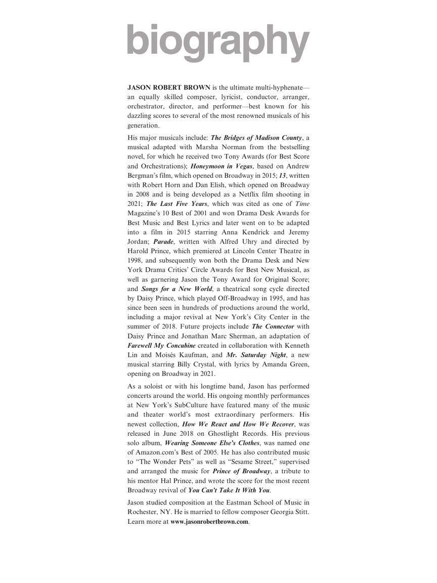 Brown, Jason Robert- Collection – Volume 2