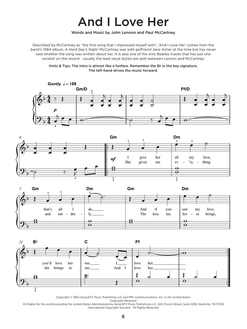 Beatles Collection – Really Easy Piano