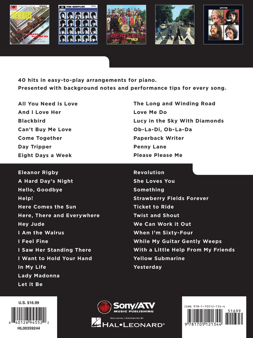 Beatles Collection – Really Easy Piano