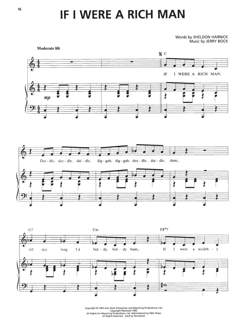 Fiddler on the Roof - Vocal Selections