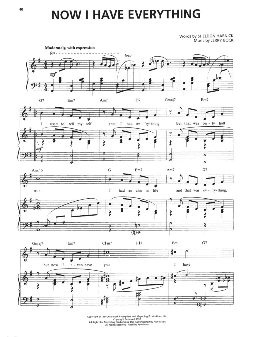 Fiddler on the Roof - Vocal Selections