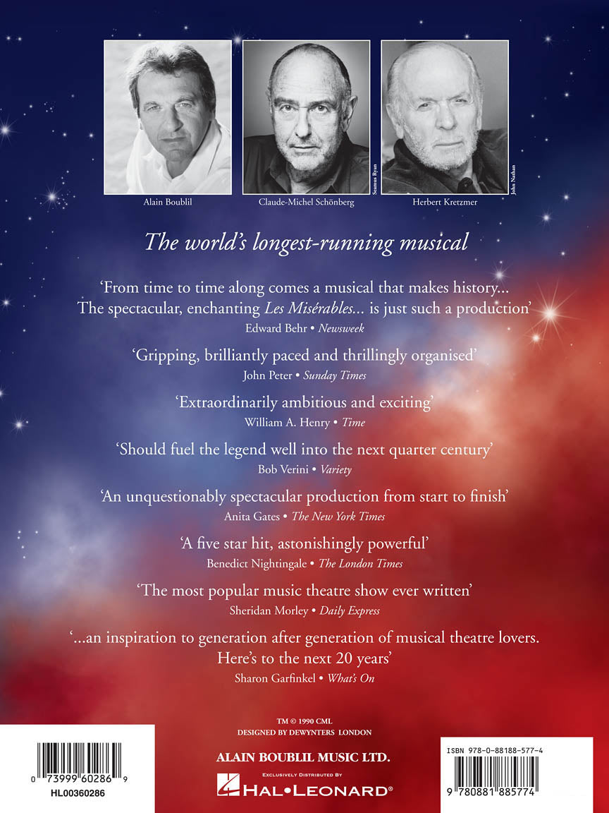 Les Misérables - Piano/Vocal Selections Updated Edition