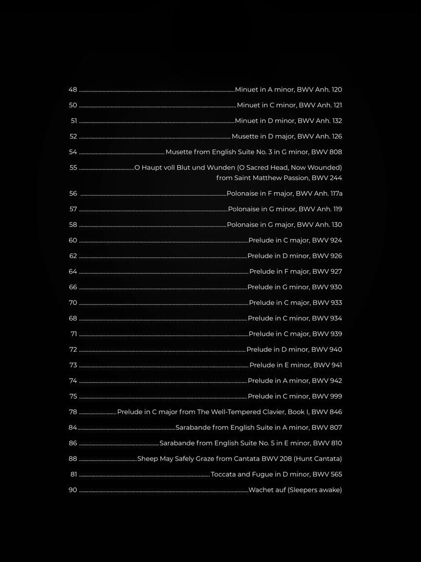 Bach First 50 Bach Pieces You Should Play on the Piano