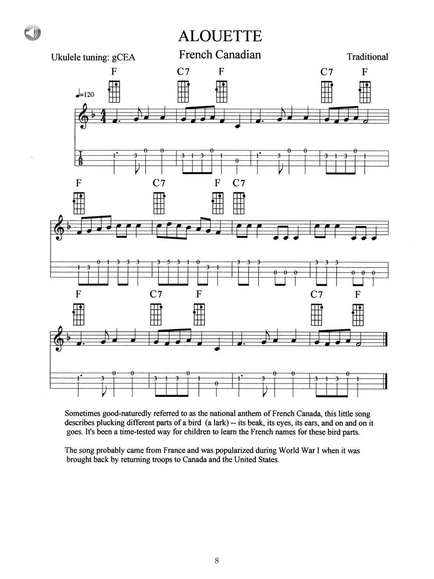 Ukulele Songs Around the World Songbook