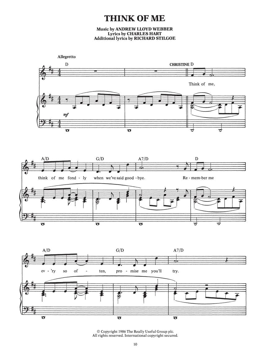 Phantom of the Opera Souvenir Edition Piano/Vocal Selections