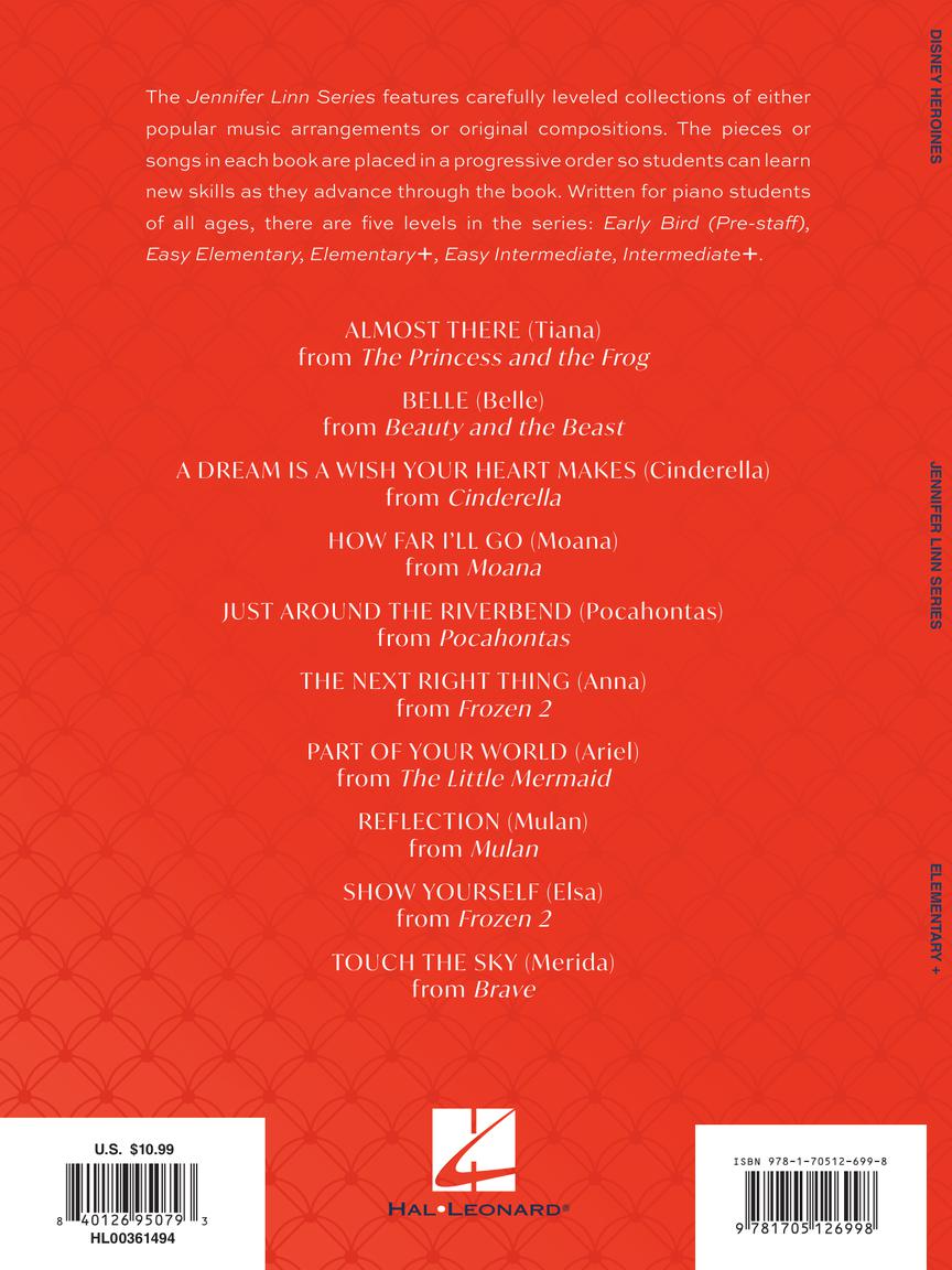 Disney Heroines 10 Piano Arrangements in Progressive Order