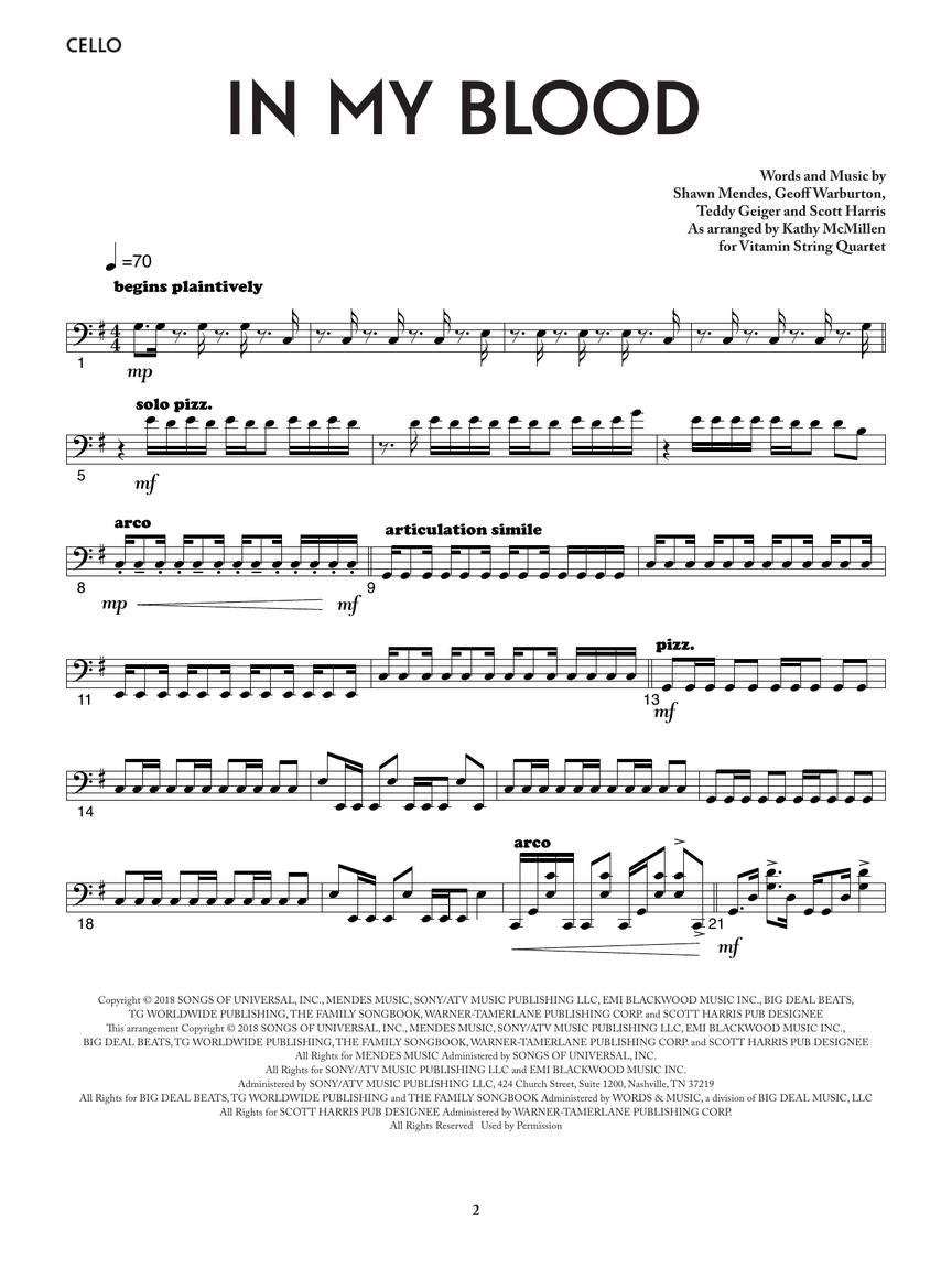 In My Blood - Vitamin String Quartet from Bridgerton for String Quartet