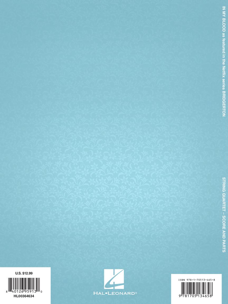 In My Blood - Vitamin String Quartet from Bridgerton for String Quartet