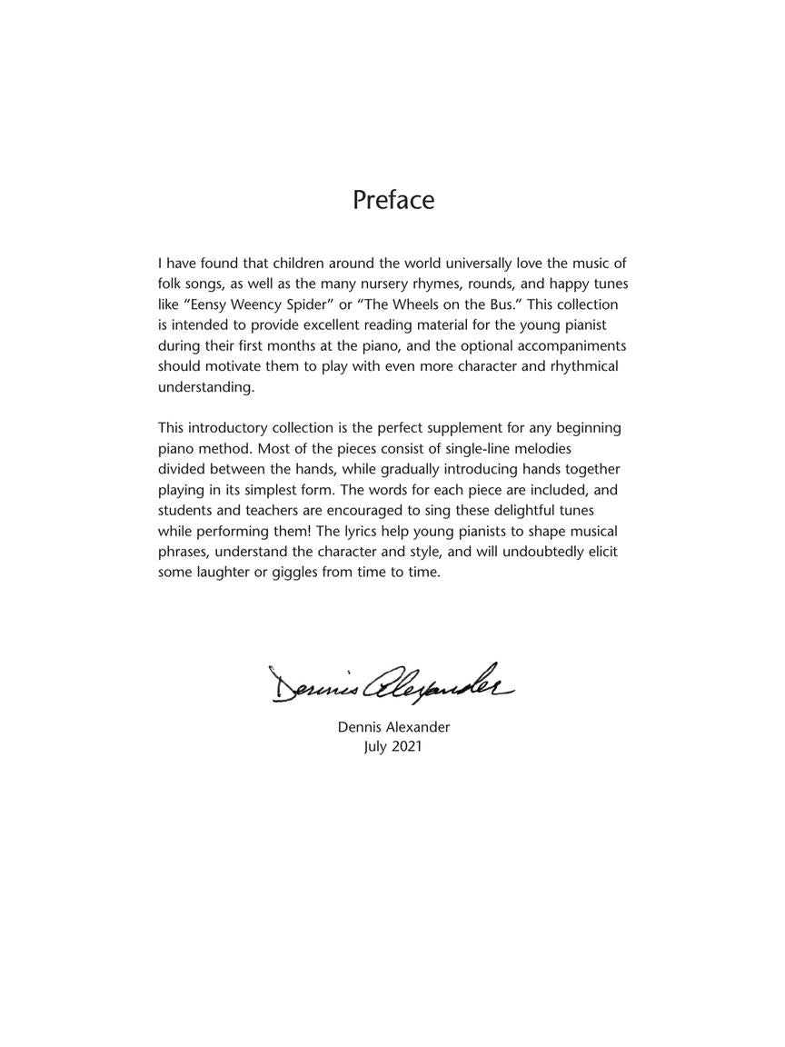 Mini Overtures 16 Familiar Tunes for the Young Pianist