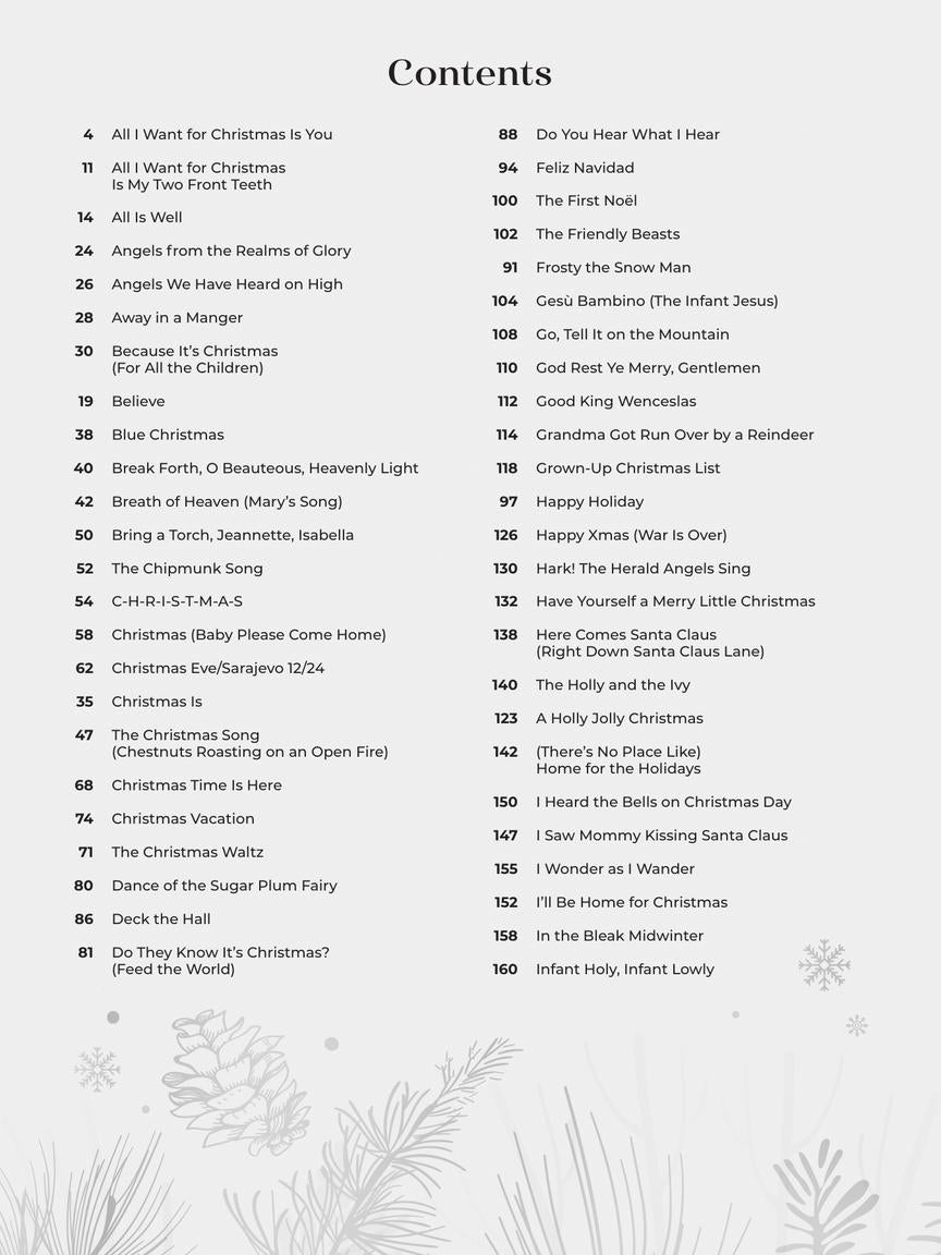 Christmas Sheet Music Anthology