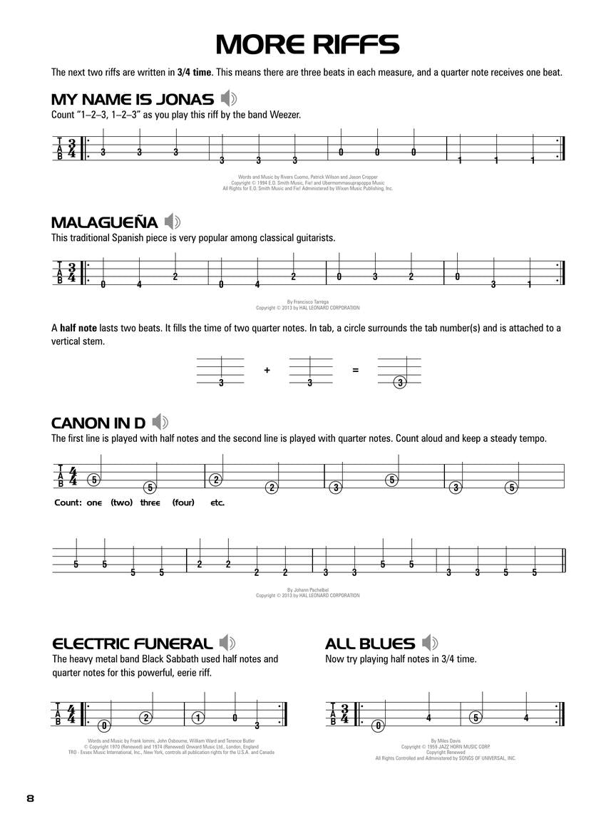 Hal Leonard Bass Tab Method