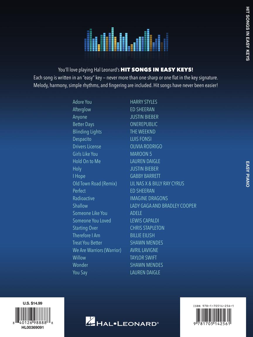 Hit Songs – In Easy Keys