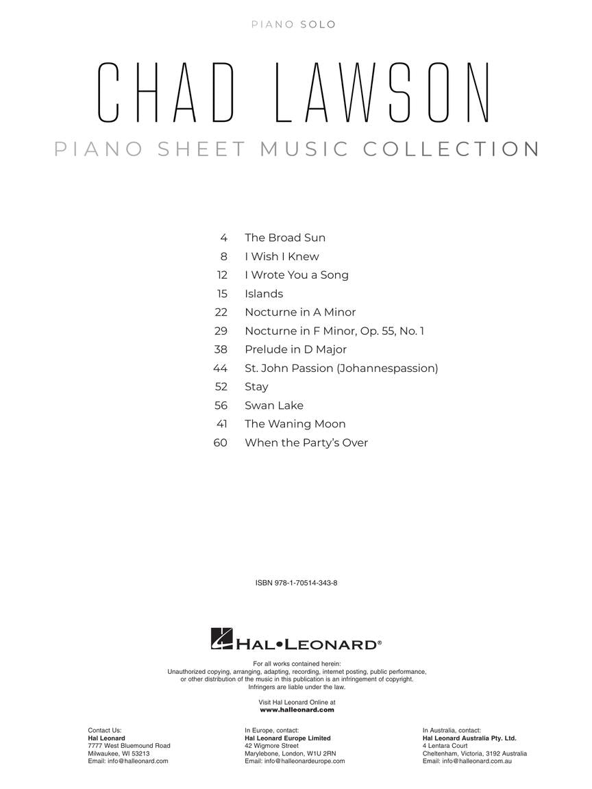 Lawson Chad Lawson – Piano Sheet Music Collection