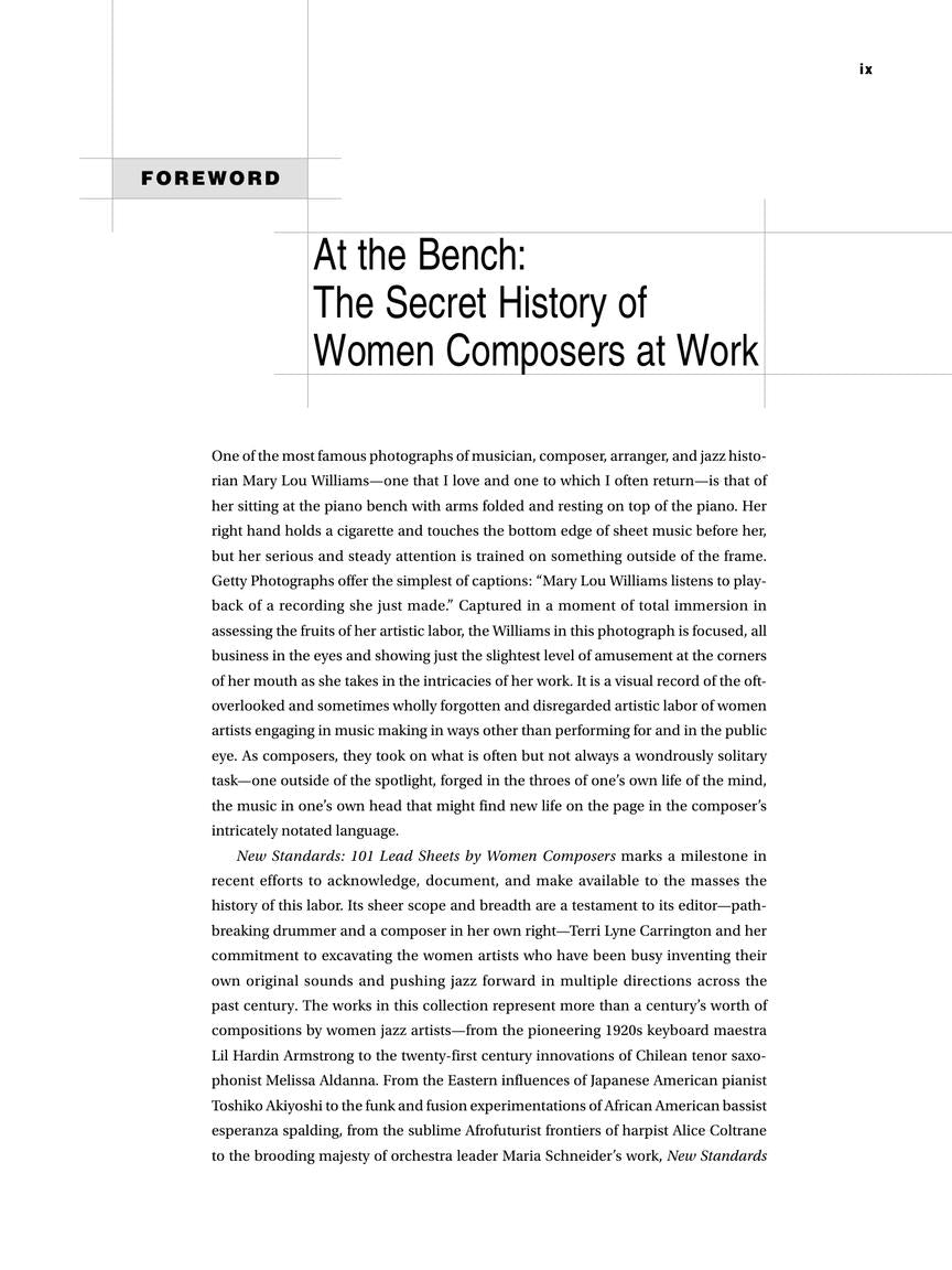 New Standards: 101 Lead Sheets By Women Composers