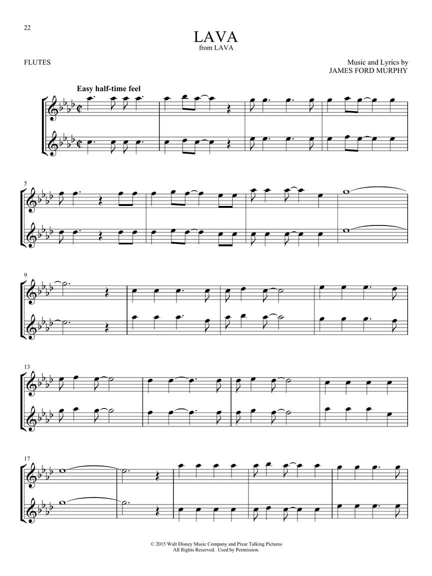 Disney Favorites for Two Easy Instrumental Duets - Flute Edition