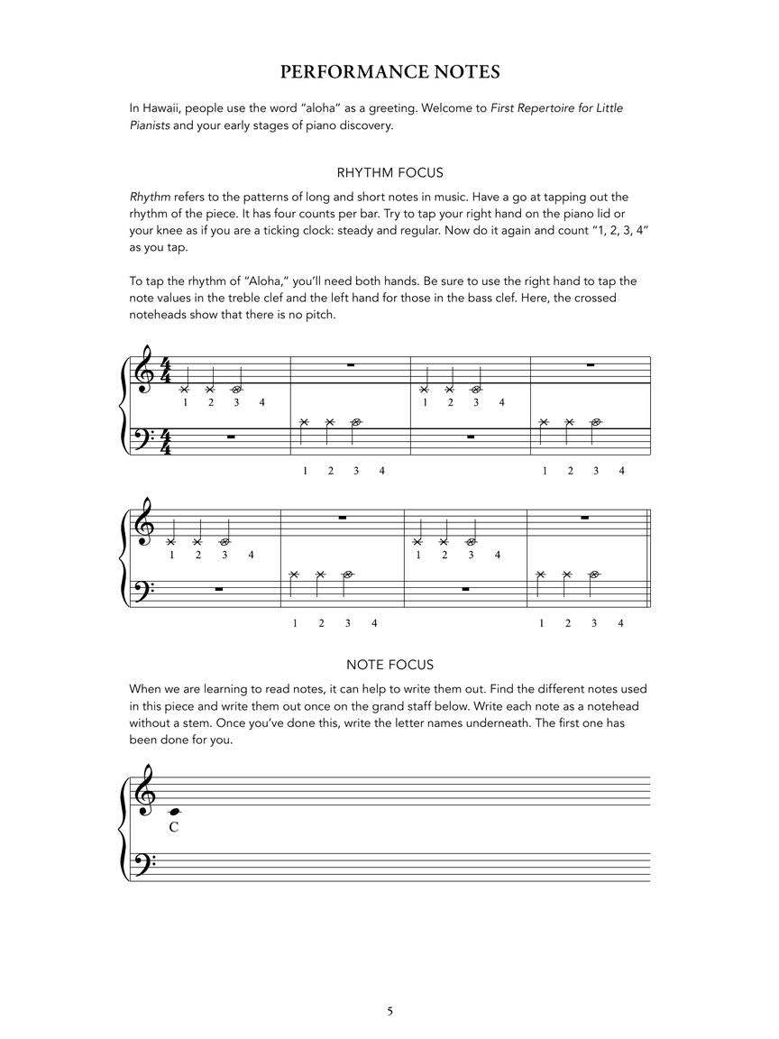 Spanswick Book 1 First Repertoire for Little Pianists