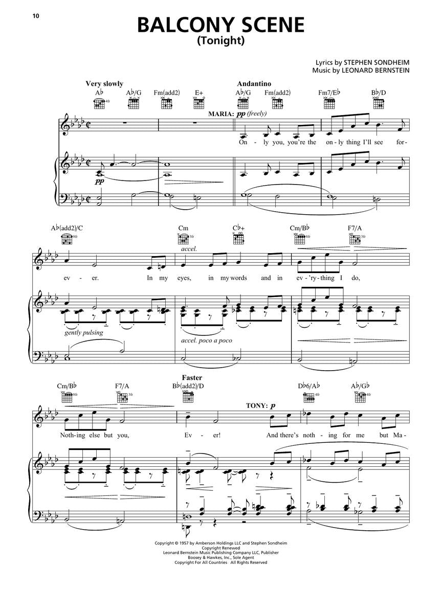 Bernstein West Side Story - Vocal Selections