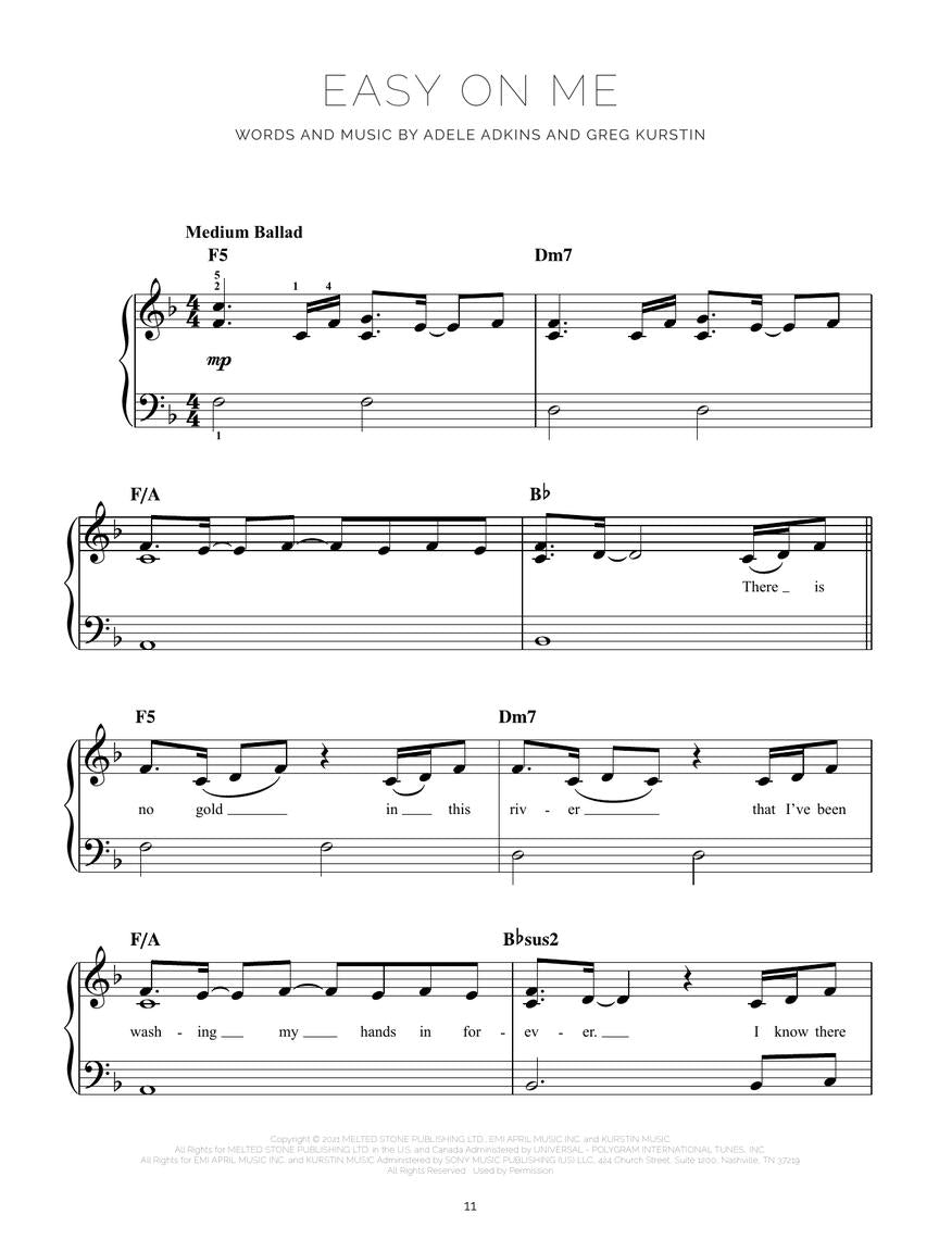 Adele: 30 (Easy Piano)