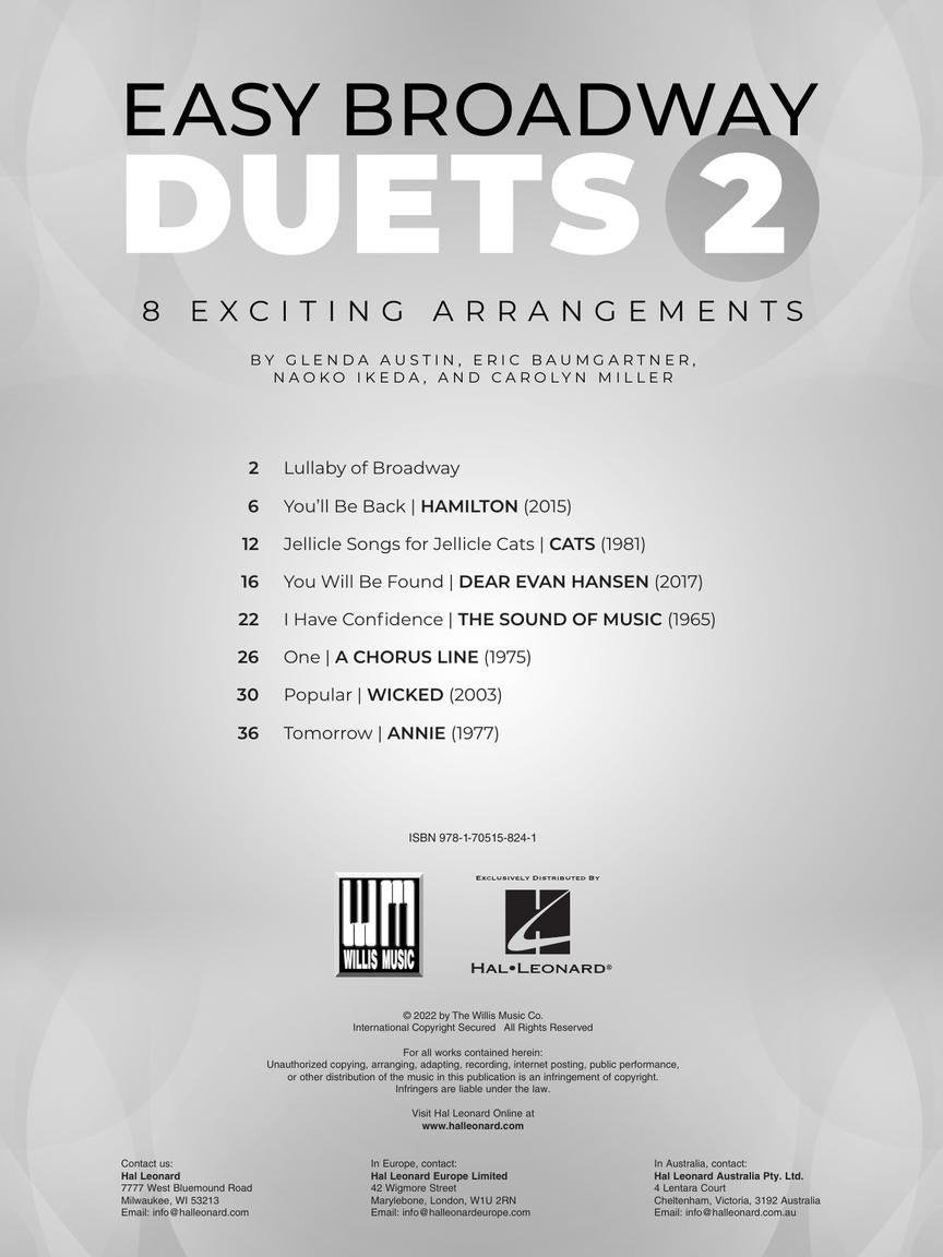 Easy Broadway Duets 2