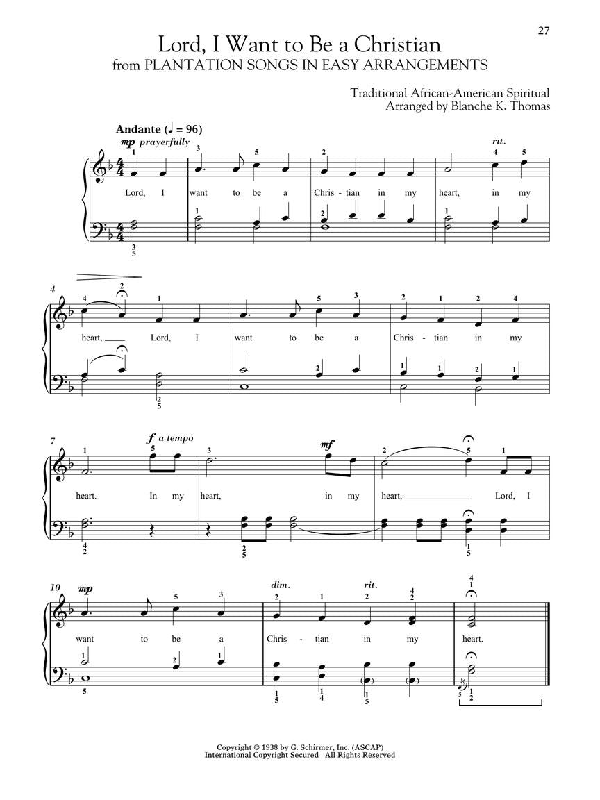Expanding the Repertoire: Music of Black Composers - Level 1 Elementary to Upper Elementary Level