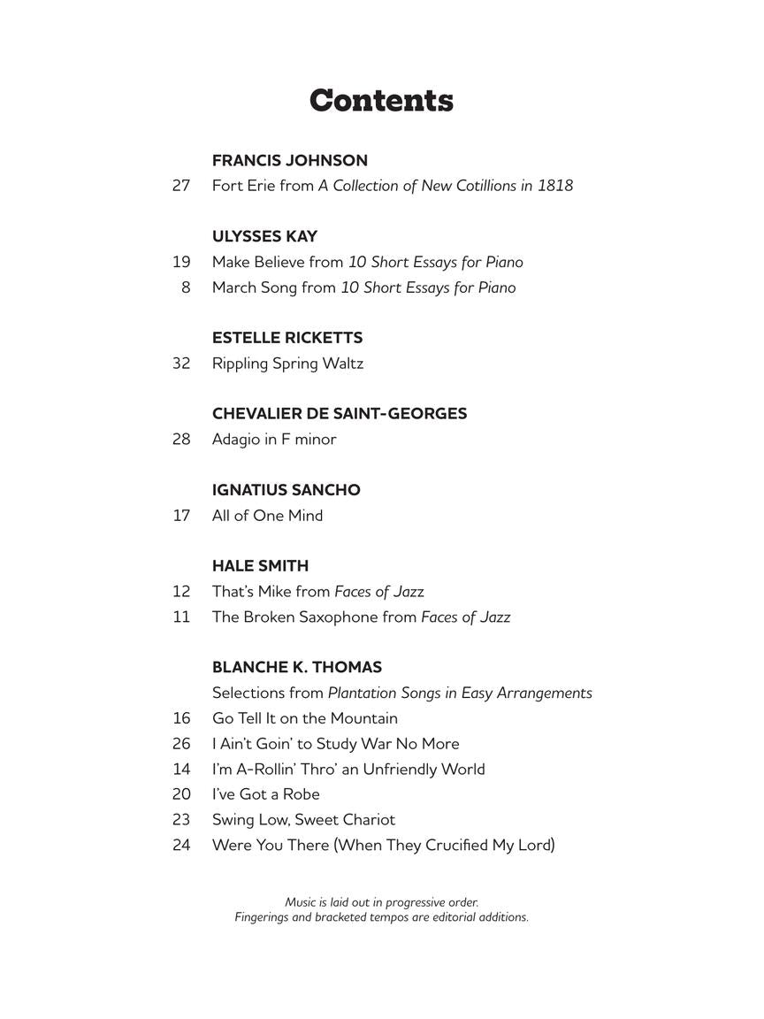 Expanding the Repertoire: Music of Black Composers - Level 2