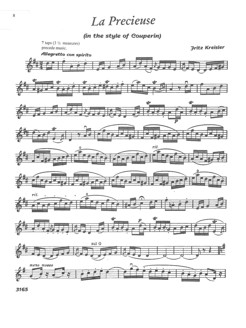 Kreisler, Fritz - Favorite Encores