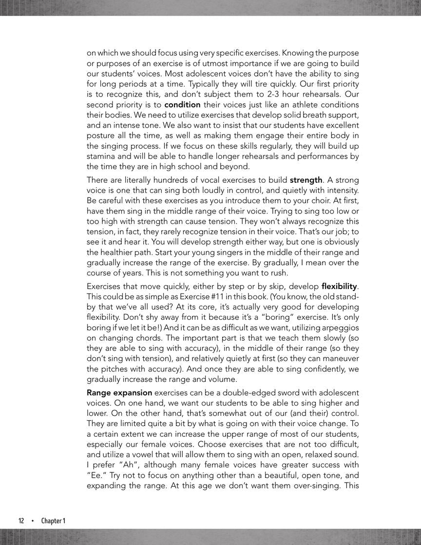 The Voice in Progress: Developing the Adolescent Voice