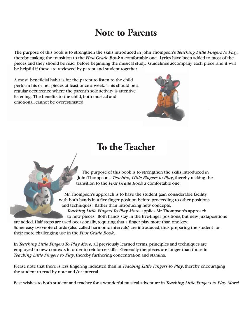 Teaching Little Fingers to Play More