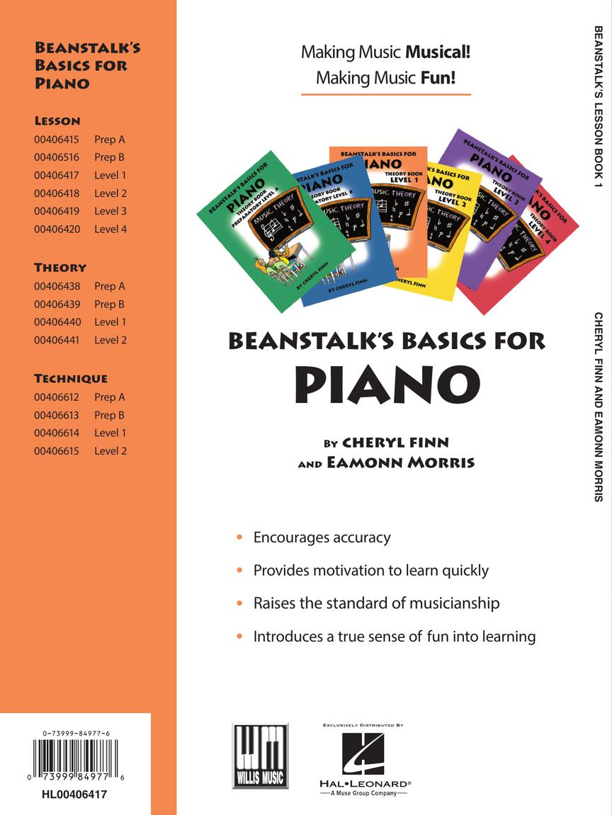Beanstalk's Basics for Piano Lesson Book Level 1