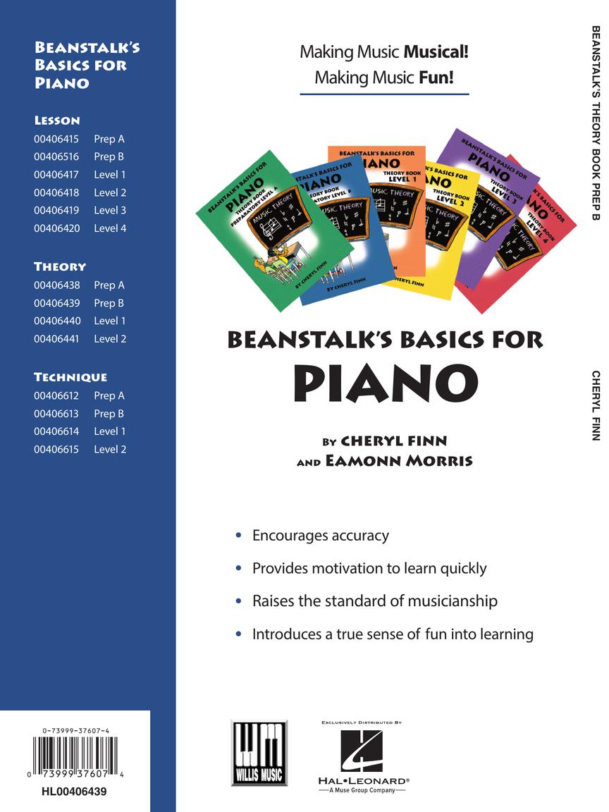 Beanstalk's Basics for Piano Theory Book Preparatory Book B
