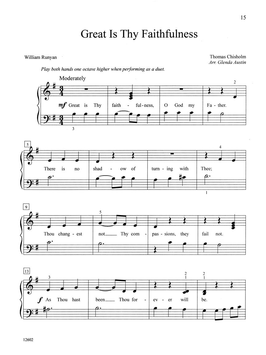 Teaching Little Fingers to Play More Hymns