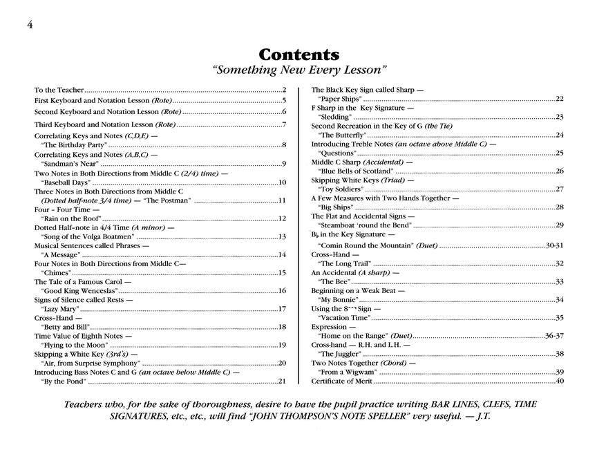 Thompson Teaching Little Fingers to Play