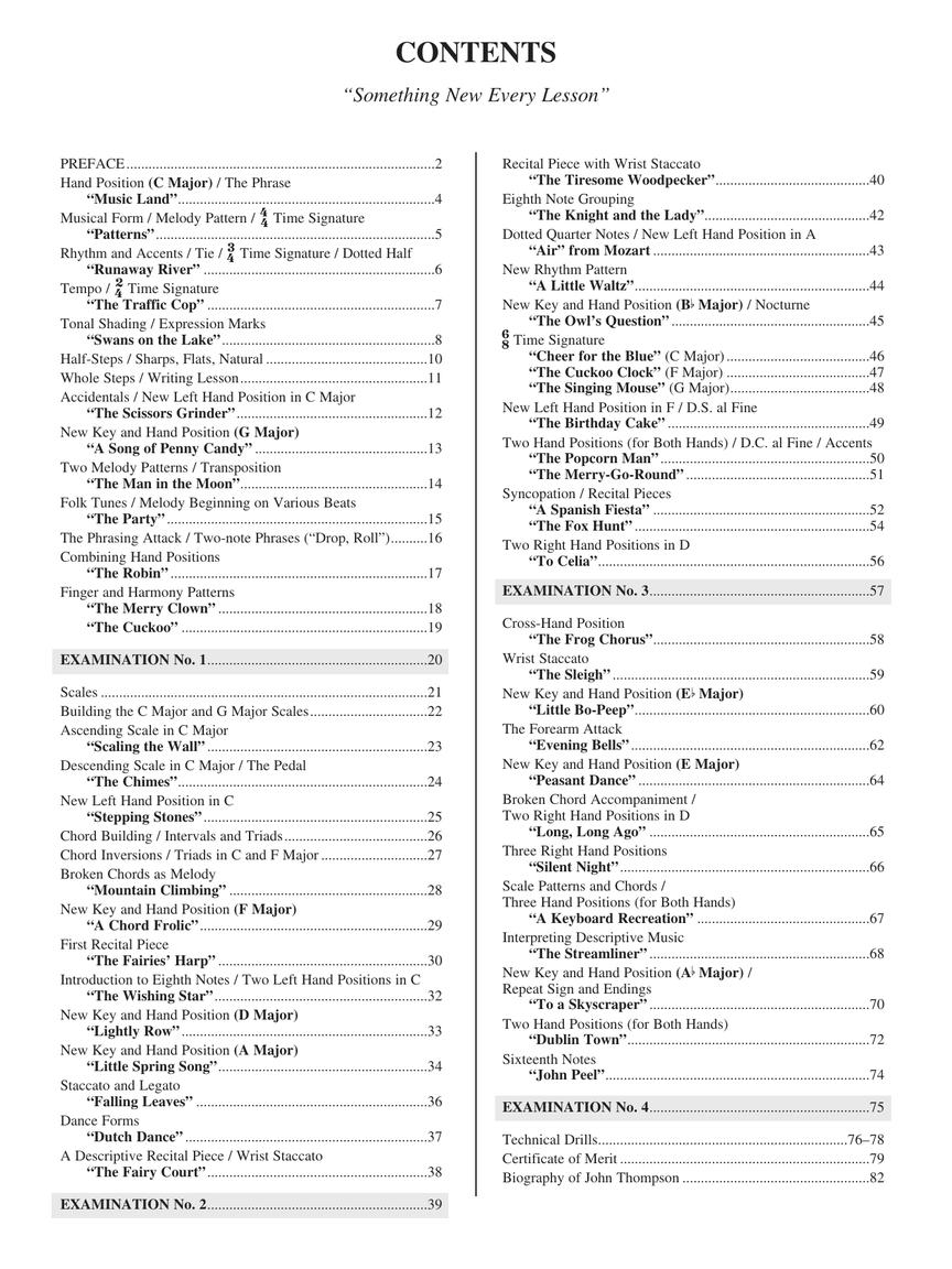 Thompson's Modern Course for the Piano First Grade Book