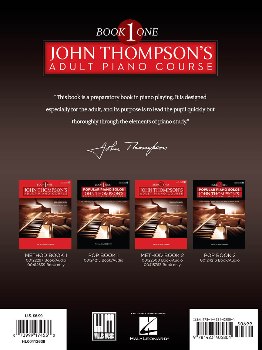 Thompson, John - Adult Piano Course - Book 1