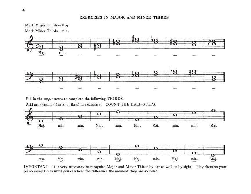 Thompson's Chord Speller - Schaum A Music Writing Book/Later Elementary Level