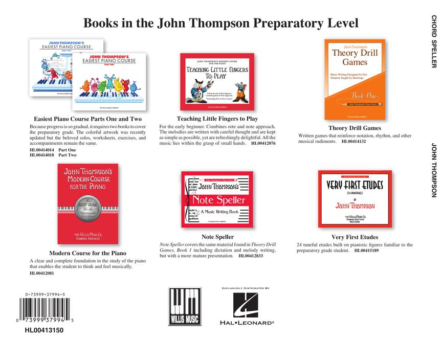 Thompson's Chord Speller - Schaum A Music Writing Book/Later Elementary Level