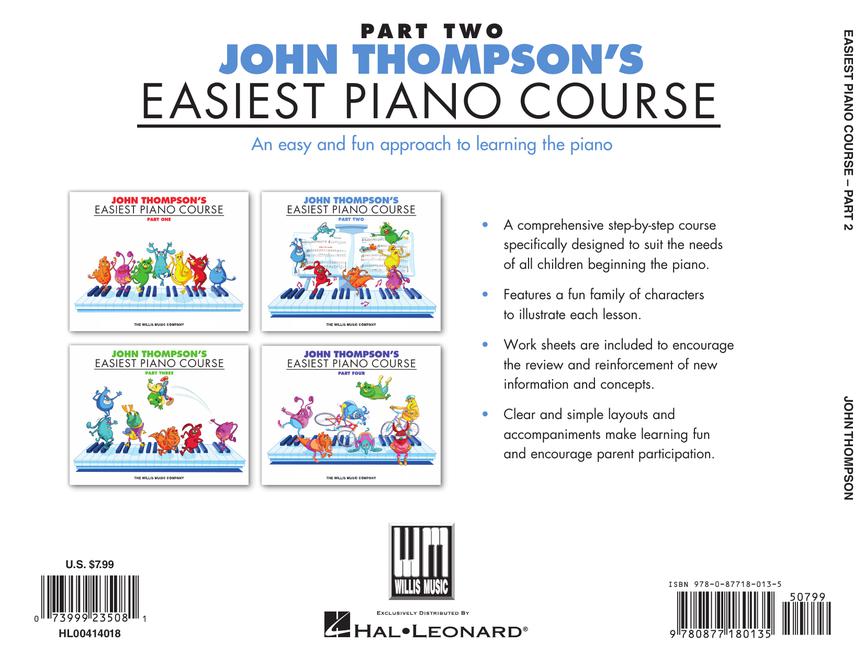 Thompson's Easiest Piano Course Book 2